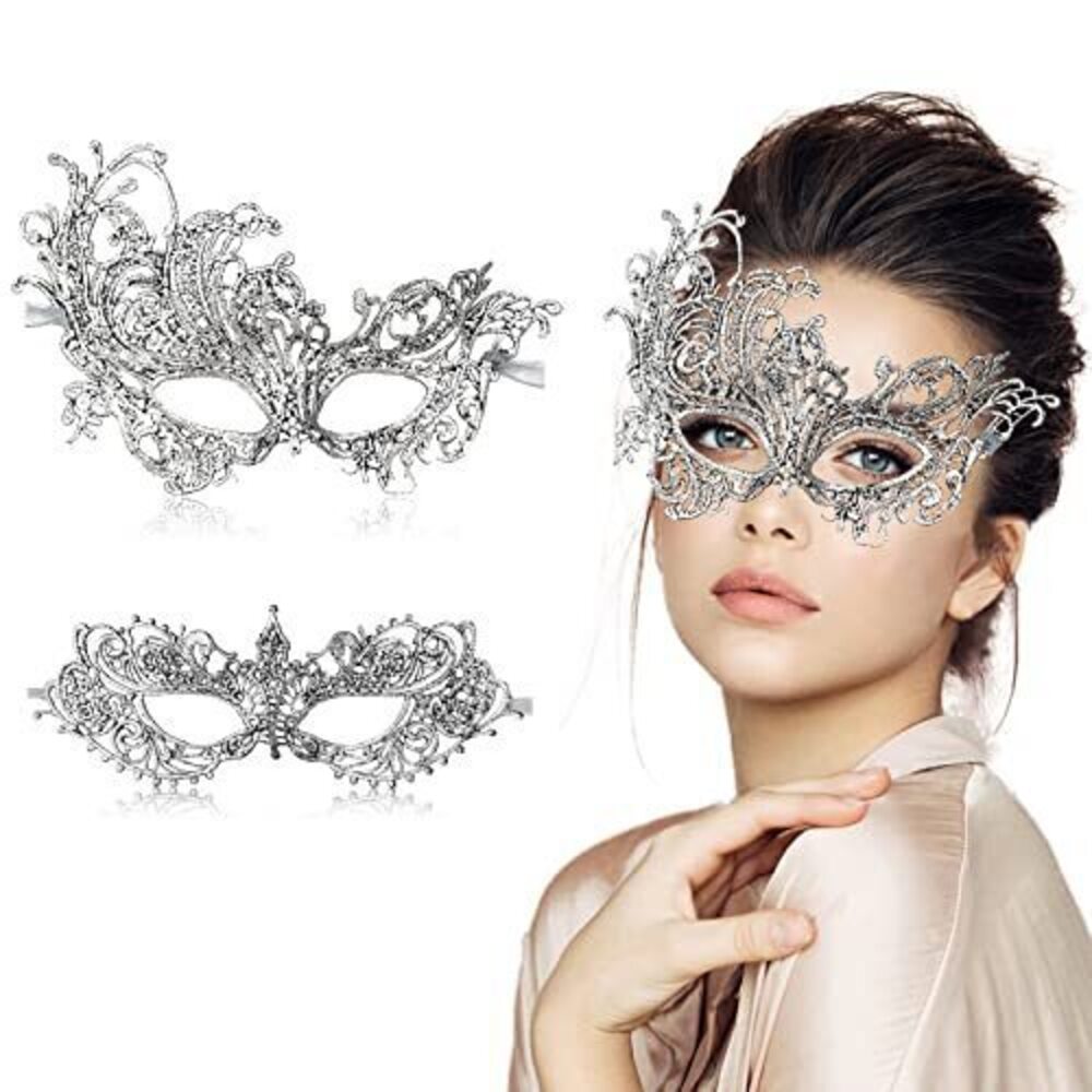 7135 Couple Masquerade Mask Venetian Carnival Mardi Gras Costume Lace Masks